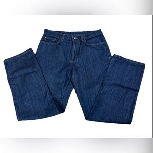 Patagonia Organic Cotton Straight  Leg Dark Wash Blue Denim Jeans 56857 Men’s 32